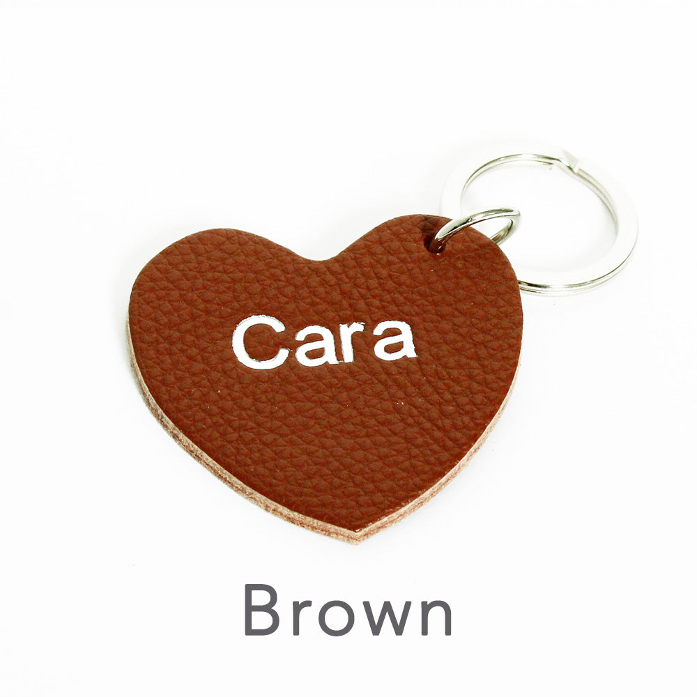 Personalised Heart Keyring