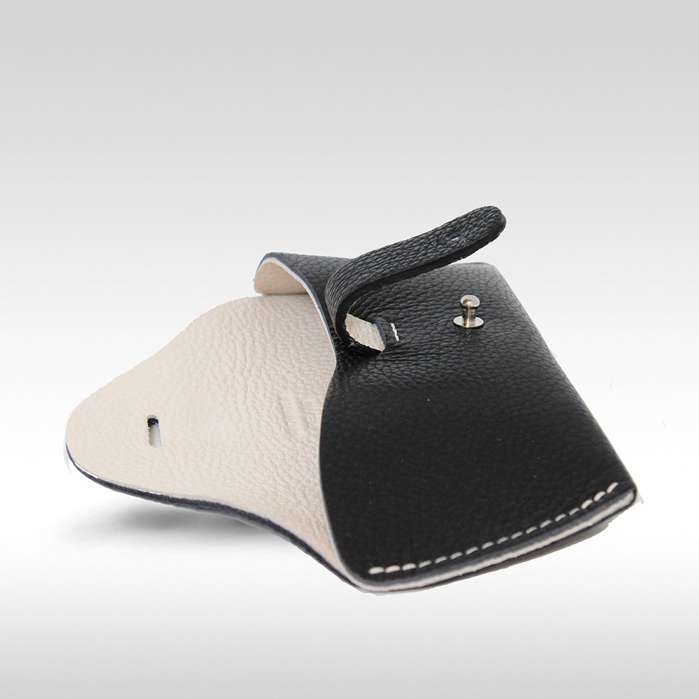 Black Leather Glasses Case