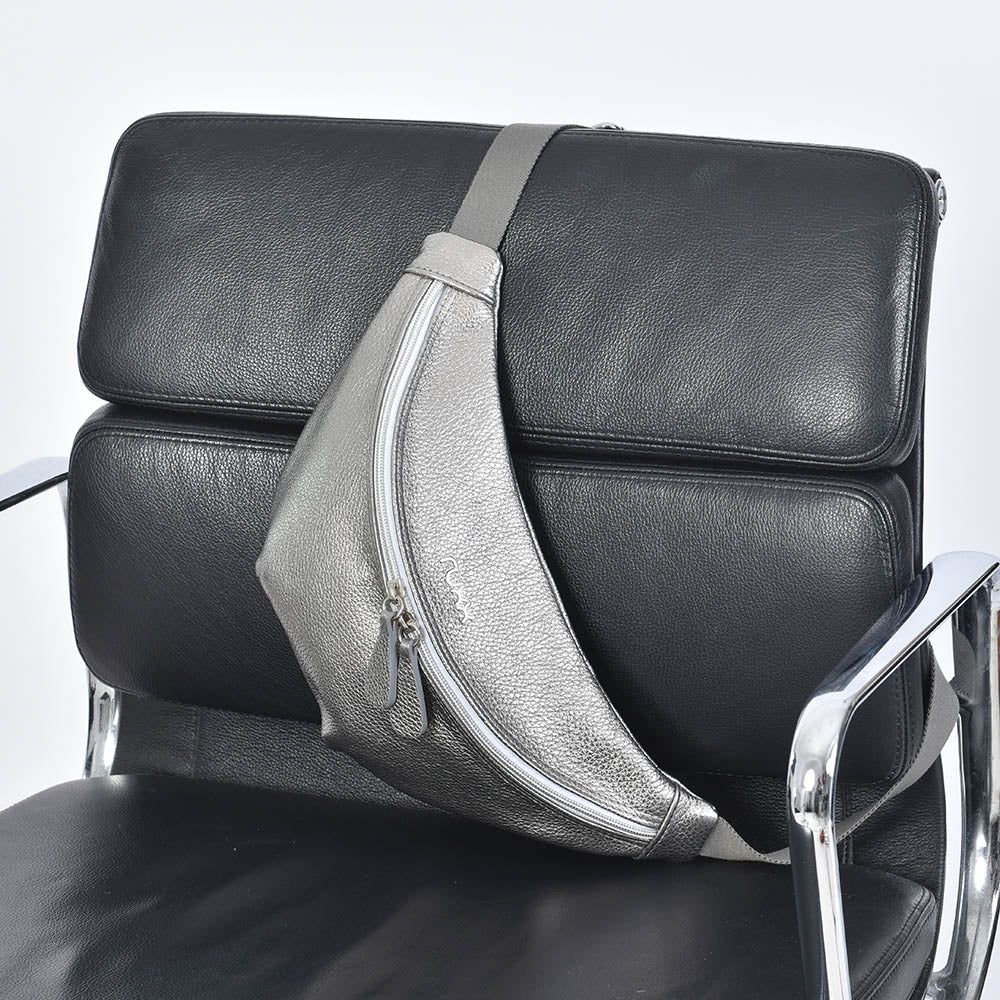 Pewter Crossbody Bumbag