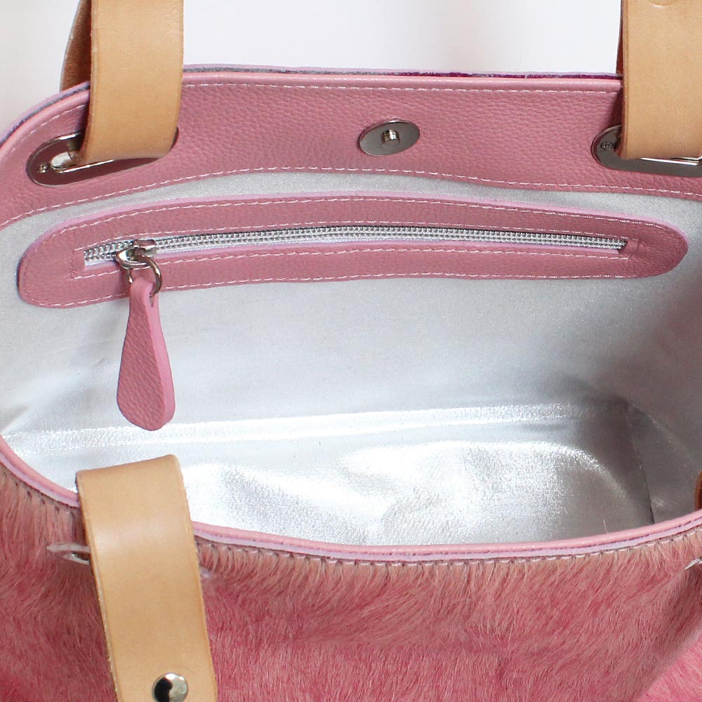 Dorothy Tote Cow Hide Pink