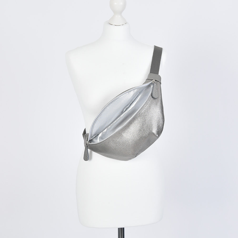 Pewter Crossbody Bumbag