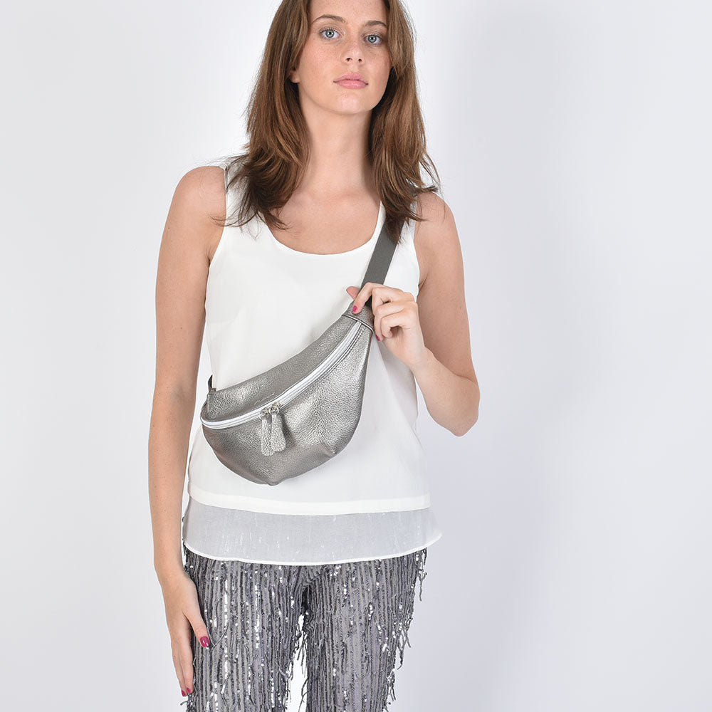 Pewter Crossbody Bumbag