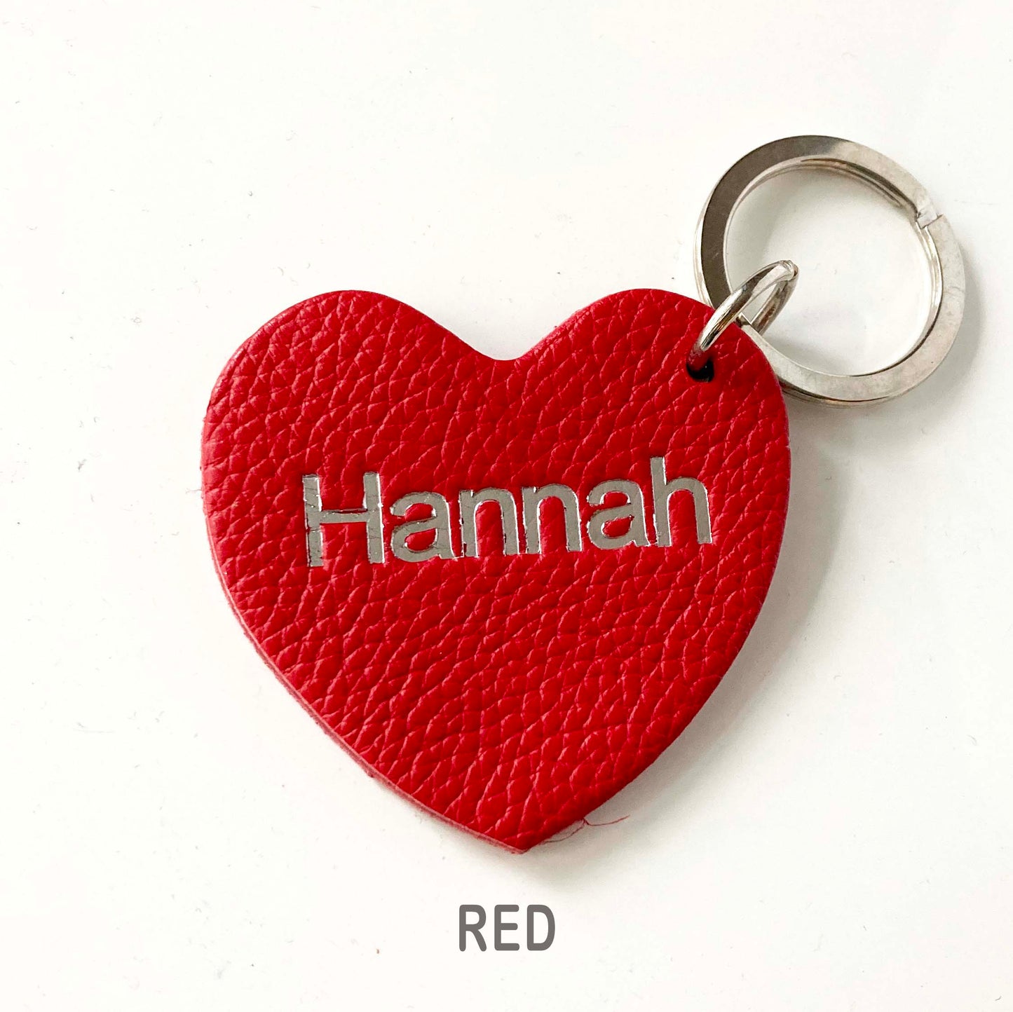 Personalised Heart Keyring