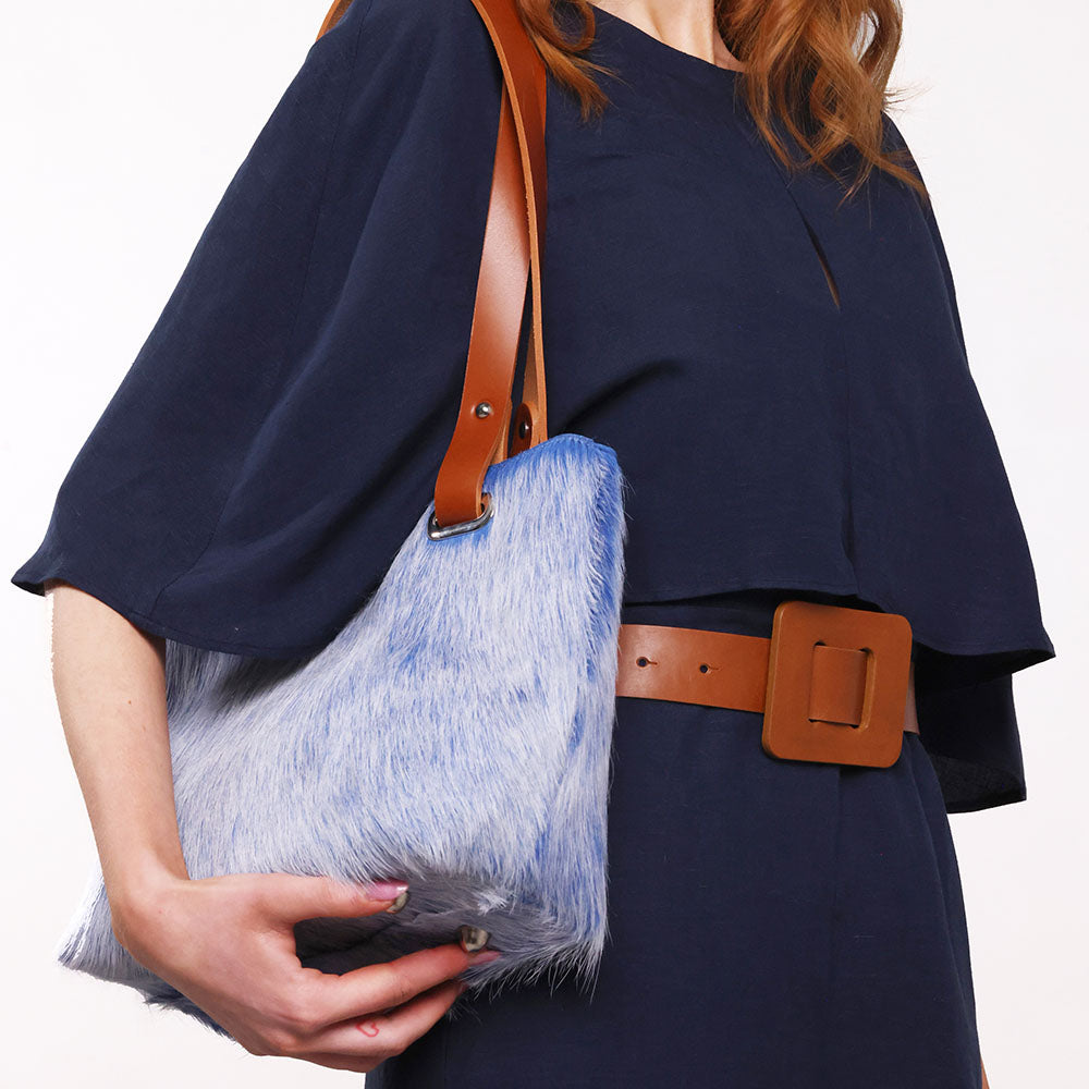 Dorothy Tote Cow Hide blue