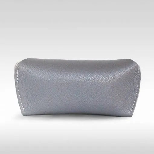 Dove Grey Leather Glasses Case