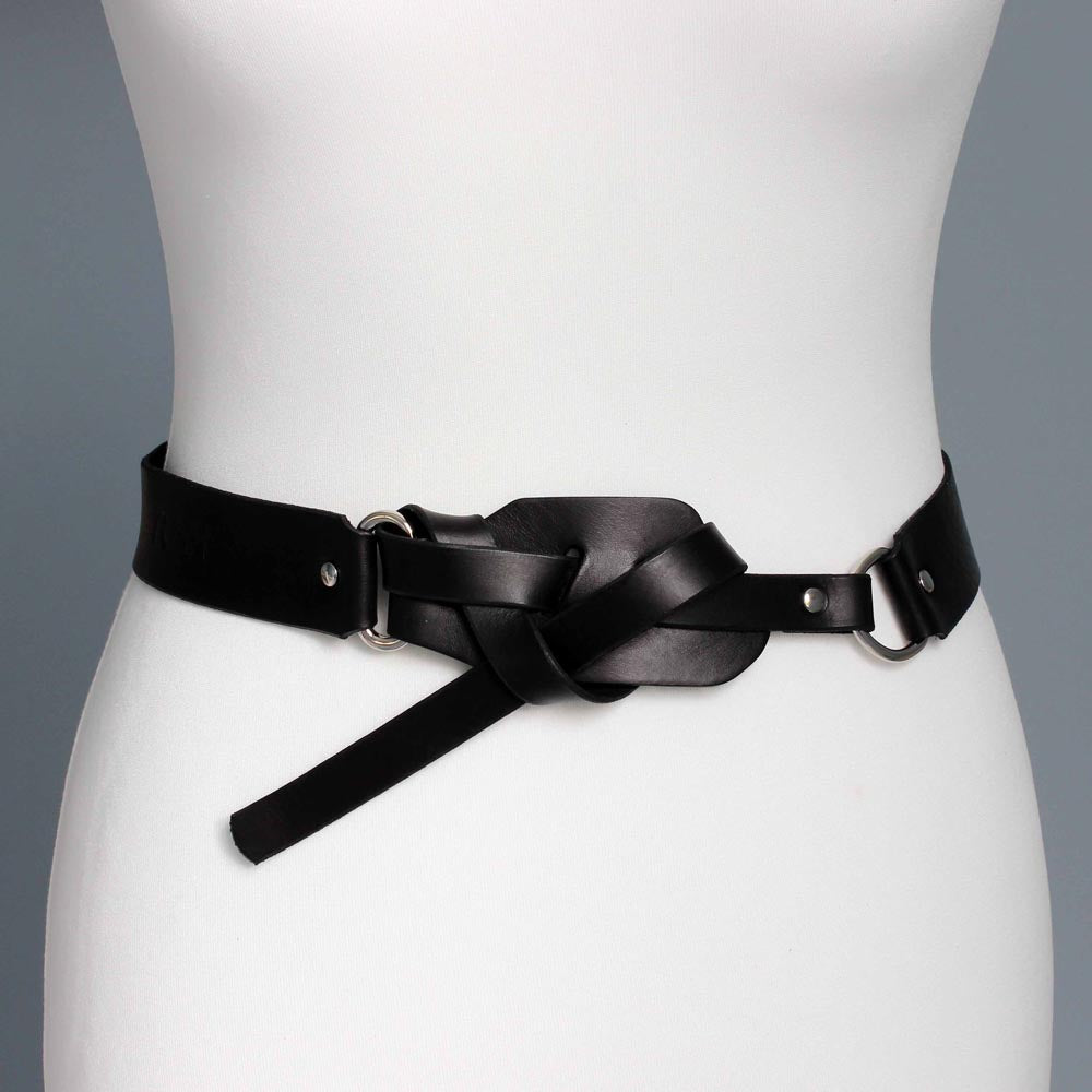 Julia Belt Black Veg Tan
