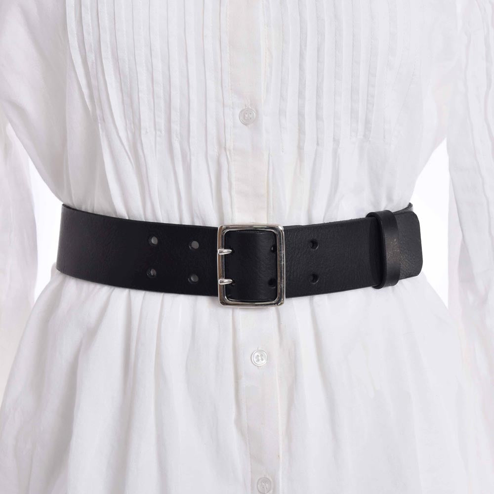Luc Belt Black Veg Tan