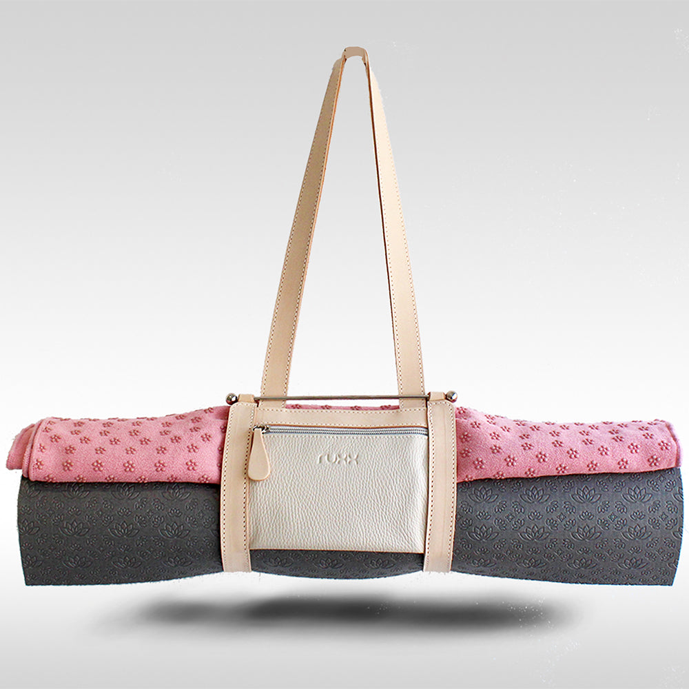 Cream Yoga Mat Bag