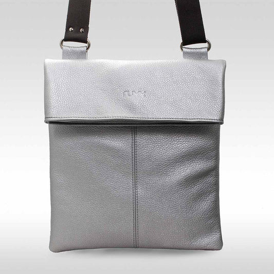 Silver Slouch Bag