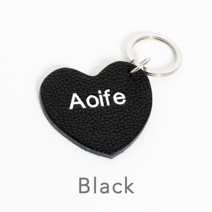 Personalised Heart Keyring