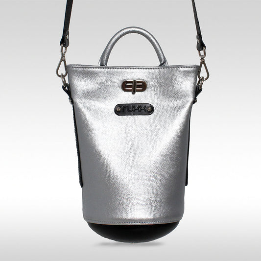 Capsule bag Silver/black