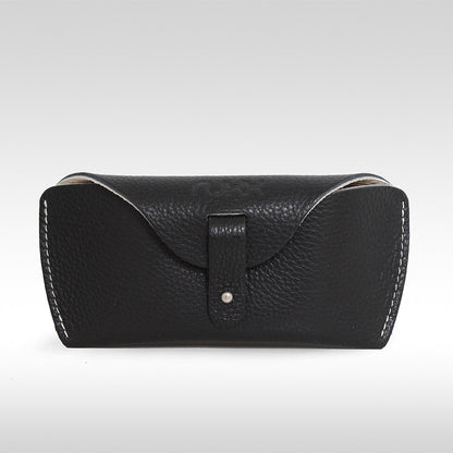 Black Leather Glasses Case