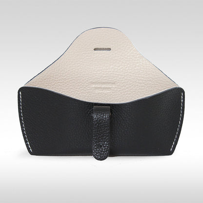 Black Leather Glasses Case