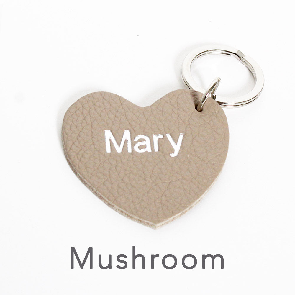 Personalised Heart Keyring