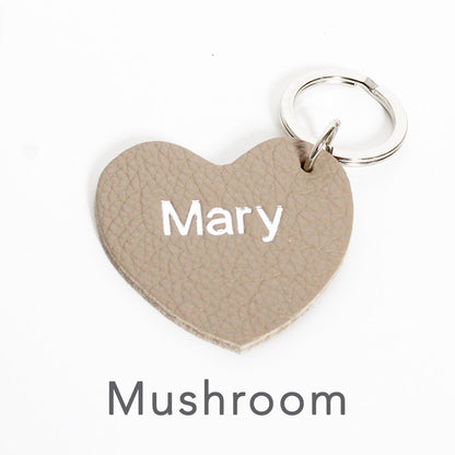 Personalised Heart Keyring