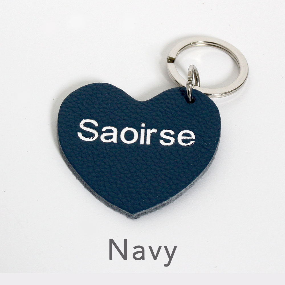 Personalised Heart Keyring