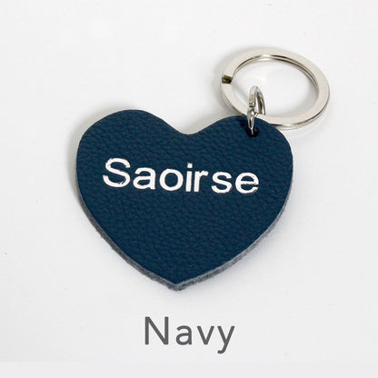 Personalised Heart Keyring
