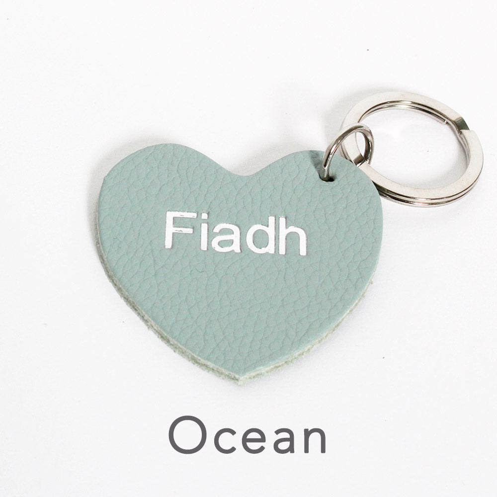 Personalised Heart Keyring