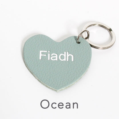 Personalised Heart Keyring