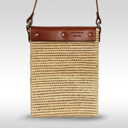 Raffia Box bag Tan