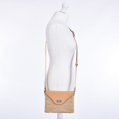 Raffia Saddle bag Camel