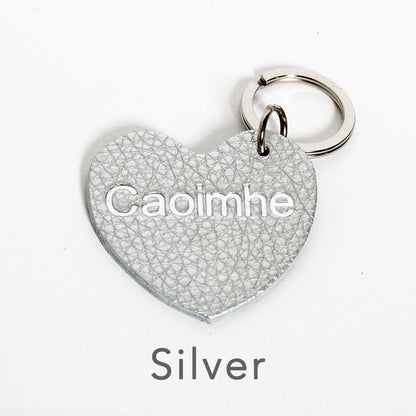 Personalised Heart Keyring