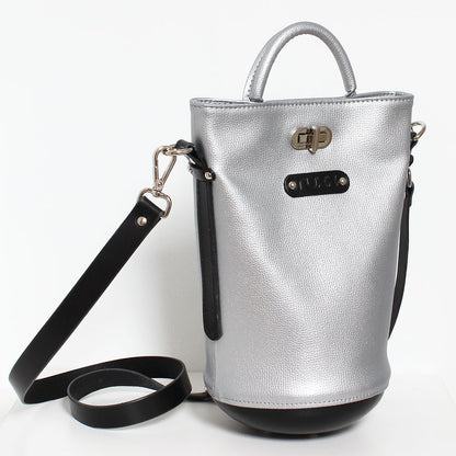Capsule bag Silver/black