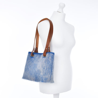 Dorothy Tote Cow Hide blue