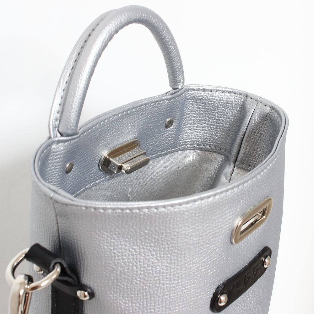 Capsule bag Silver/black