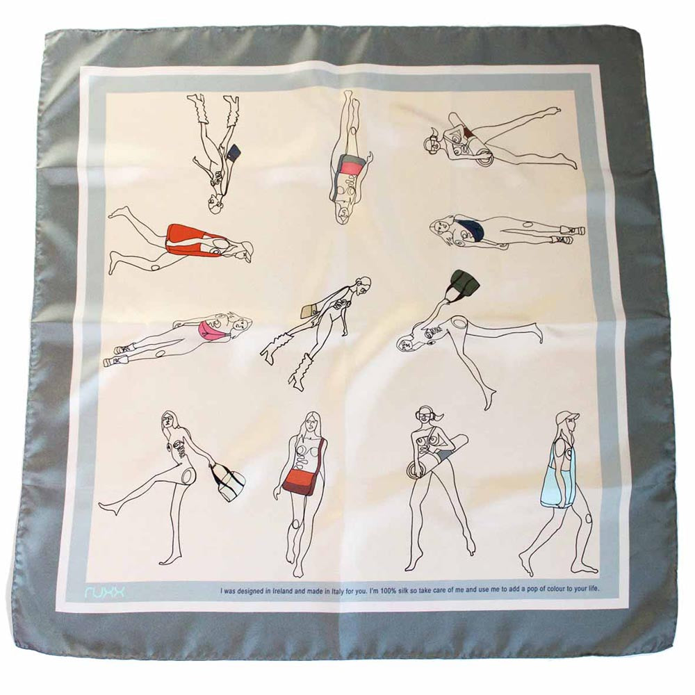 Figure Silk Scarf